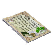 Irish House Blessing notitieboek (Rechterzijde)
