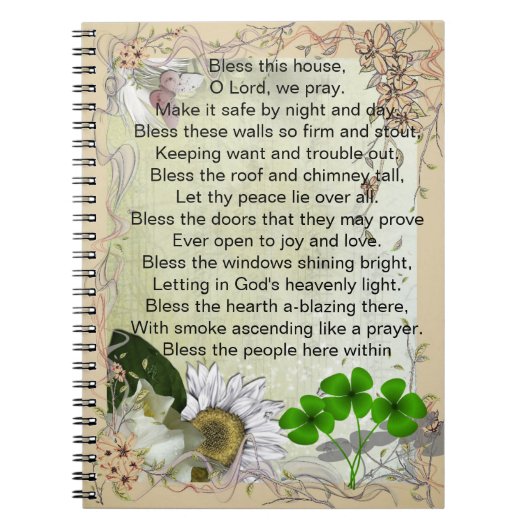 Irish House Blessing notitieboek (Voorkant)