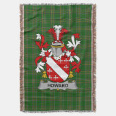 Irish Howard Coat of Arms Family Crest Ireland Deken (Voorkant Verticaal)