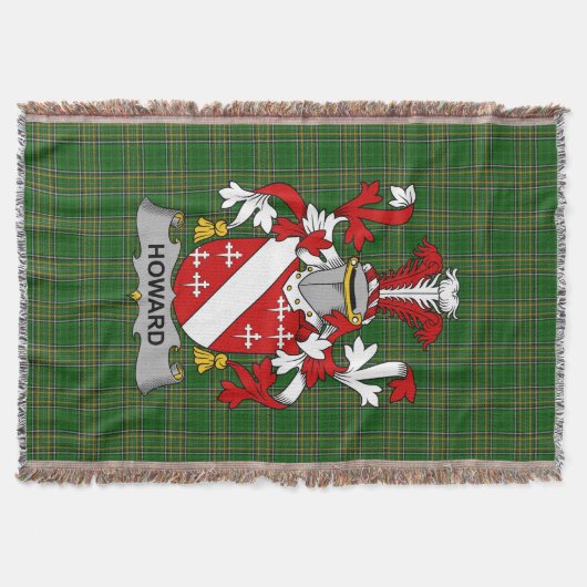 Irish Howard Coat of Arms Family Crest Ireland Deken (Voorkant)