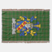Irish Hunt wapenschild Family Crest Ireland Deken (Voorkant)