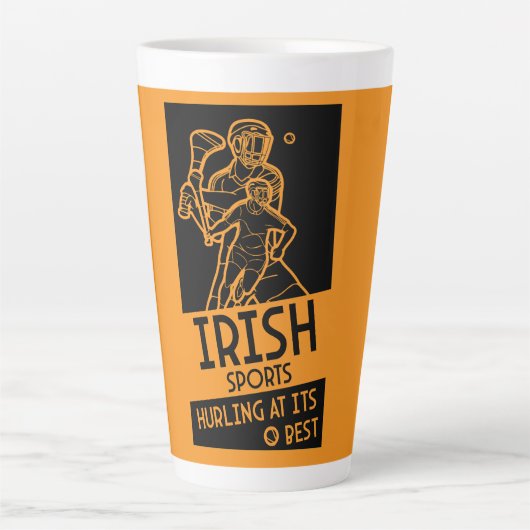 Irish Hurling Sport Latte Mok (Voorkant)