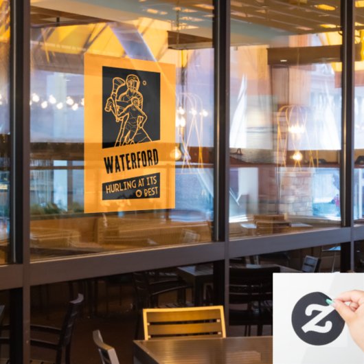 Irish Hurling Sport Raamsticker (Restaurant Raam)