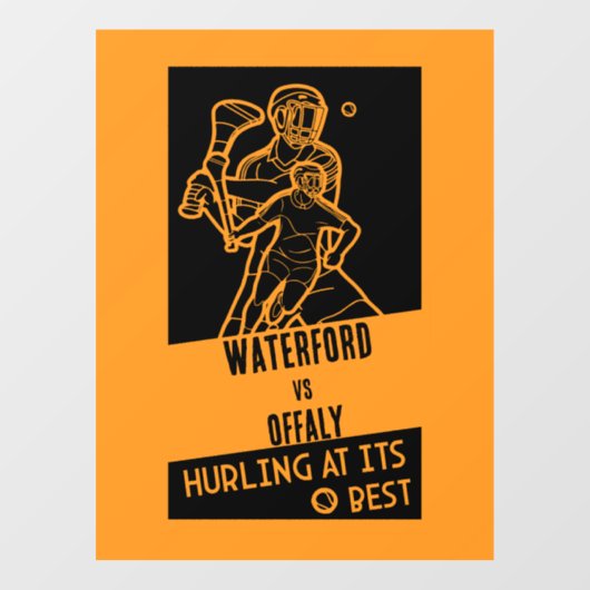 Irish Hurling Sport Raamsticker (Vel)
