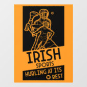 Irish Hurling Sport Raamsticker (Vel)