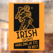 Irish Hurling Sport Raamsticker (Vel 2)
