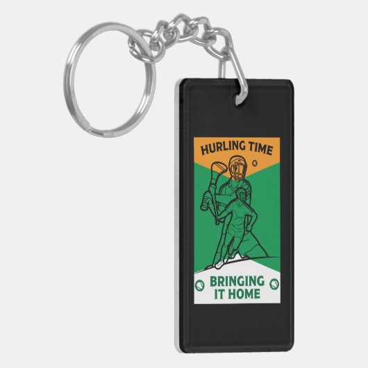Irish Hurling Sport Sleutelhanger (Voorkant Links)