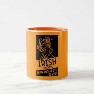 Irish Hurling Sport Tweekleurige Koffiemok