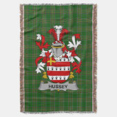 Irish Hussey of O_Hosey Wapen van de familie Crest Deken (Voorkant Verticaal)