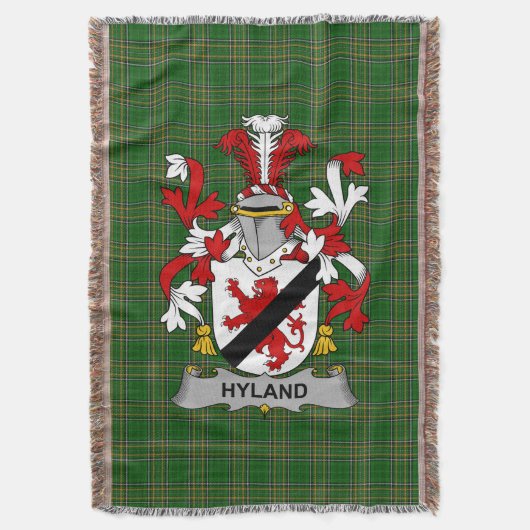 Irish Hyland of O_Hyland Wapen van de familie Cres Deken (Voorkant Verticaal)