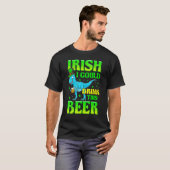 Irish I Could Drink This Beer Lucky Shamrock St Pa T-shirt (Voorkant volledig)