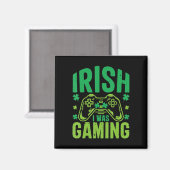 Irish I Gaming Fun St Patricks Day Video Game Magneet (Voorkant / Achterkant)