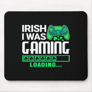 Irish I Gaming Funny St Patricks Day Gamer Boy Muismat