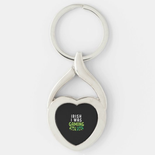 Irish I Gaming Funny St Patricks Day Gamer Boy Sleutelhanger (Voorkant)