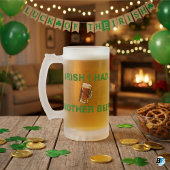 Irish I Had Another Beer Funny St. Patrick's Day Matglas Bierpul