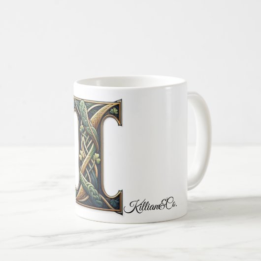 Irish I Monogram Coffee Mug Koffiemok (Voorkant rechts)