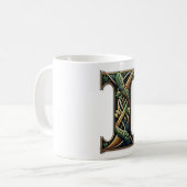 Irish I Monogram Coffee Mug Koffiemok (Voorkant links)
