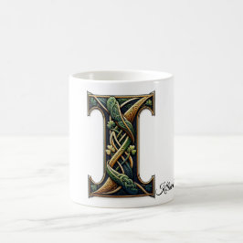 Irish I Monogram Coffee Mug Koffiemok