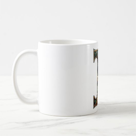 Irish I Monogram Coffee Mug Koffiemok (Links)