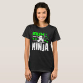 Irish I Was A Ninja  St Patrick's Day Japan Karate T-shirt (Voorkant volledig)