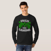 Irish I Was Gaming St Patricks Day Gamer T-shirt (Voorkant volledig)