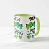 Irish I Was Gaming" St. Patrick's Day Mok (Voorkant rechts)