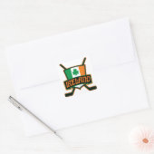 Irish Ice Hockey Flag Logo Vierkante Sticker (Envelop)