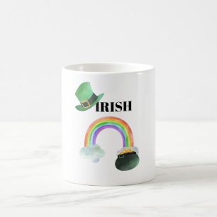 *~* IRISH IERLAND Patriot Rainbow Pot of Gold Koffiemok