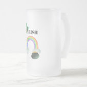 *~* IRISH IERLAND Patriot Rainbow Pot of Gold Matglas Bierpul (Voorkant rechts)