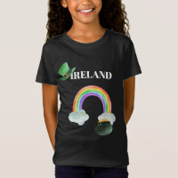 *~* IRISH IERLAND Rainbow Pot of Gold Girl T-Shirt