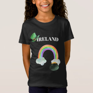 *~* IRISH IERLAND Rainbow Pot of Gold Girl T-Shirt