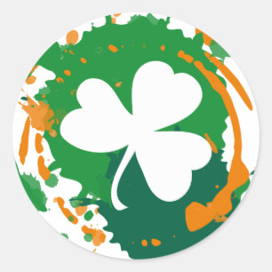 Irish Ink Clover sticker