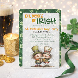 Irish‑Inspired St. Patrick’s Day Party Kaart
