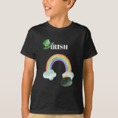 *~* IRISH IRELAND BOY Rainbow Pot of Gold T-shirt (Voorkant)