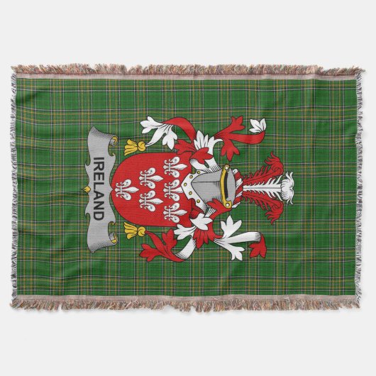 Irish Ireland Coat of Arms Family Crest Ireland Deken (Voorkant)