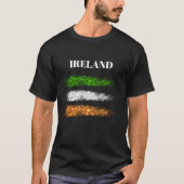 *~* IRISH IRELAND Eenvoudige Abstracte vlag T-shirt (Voorkant)