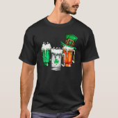 Irish Irish Holiday Irish Beer Shamrock Beer T-shirt (Voorkant)