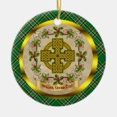 Irish Irish National Tartan Christmas Keramisch Ornament (Voorkant)