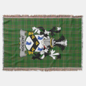 Irish Jackson Coat of Arms Family Crest Ireland Deken (Voorkant)