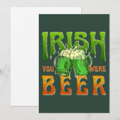IRISH JE HEBT IERLAND DRINK FEESTDAGENKAART (Voorkant / Achterkant)