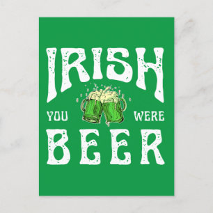 IRISH JE WAS BEER BRIEFKAART