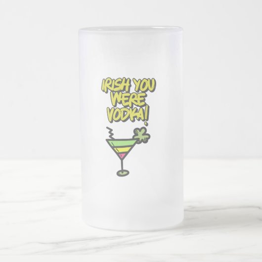 IRISH je was Vodka Funny St Patricks Day Meme Matglas Bierpul (Center)
