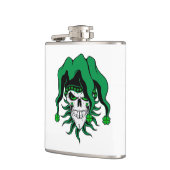 Irish Jester Skull Heupfles (Links)
