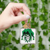 Irish Jester Skull Sleutelhanger (Hand)