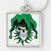 Irish Jester Skull Sleutelhanger (Voorkant)