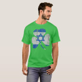 Irish Jewish Shamrock St Patricks Day T-shirt (Voorkant volledig)