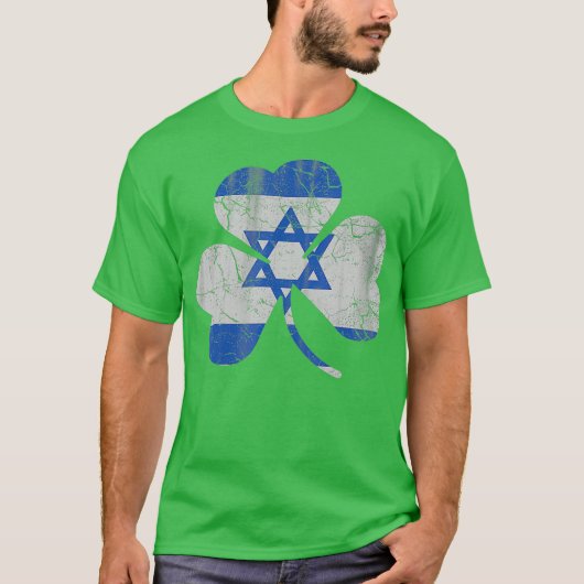 Irish Jewish Shamrock St Patricks Day T-shirt (Voorkant)