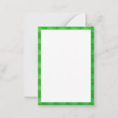 IRISH JIG MOUSE St. Patrick's 3.5x2.5 Platte Kaart Notitiekaartje (Achterkant)