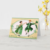 Irish Jig Wenskaart Kaart (Gele Bloem)