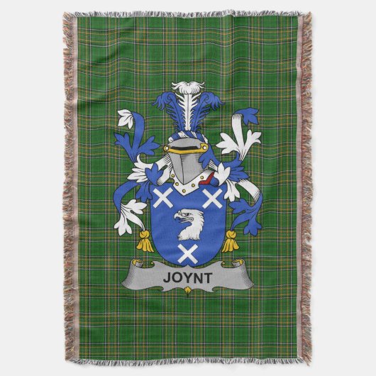 Irish Joint Coat of Arms Family Crest Ireland Deken (Voorkant Verticaal)